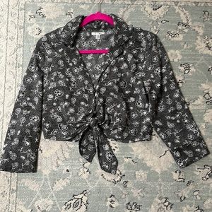 Fun summer cropped blouse- worn 1x